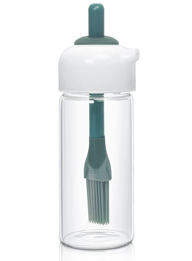 Mgufrt Oil Dispenser Wide Opening Bottle with Silicone Brush, Non-Drip Spout Leakproof Condiment Container, BBQ Oil Bottle, Liquid Seasoning Bottle for Kitchen Cooking, Baking, Grilling & Marinating - Image 1